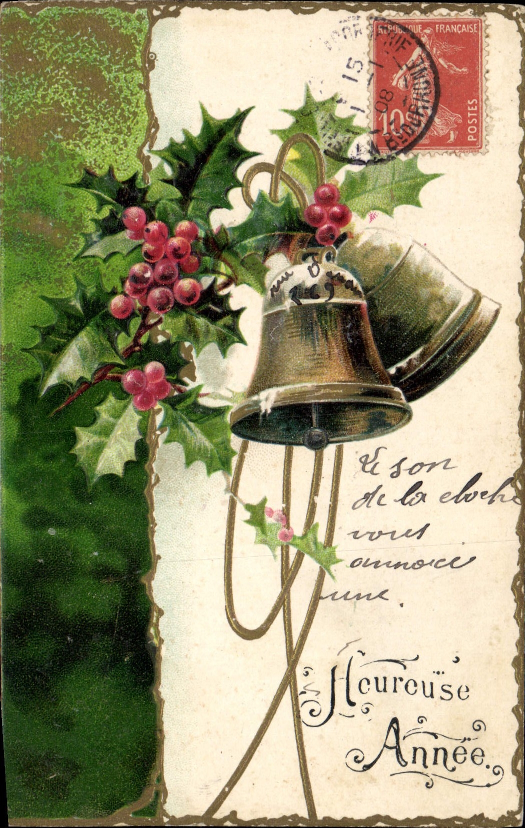 CPA Fantaisie Fleurs Cloches 