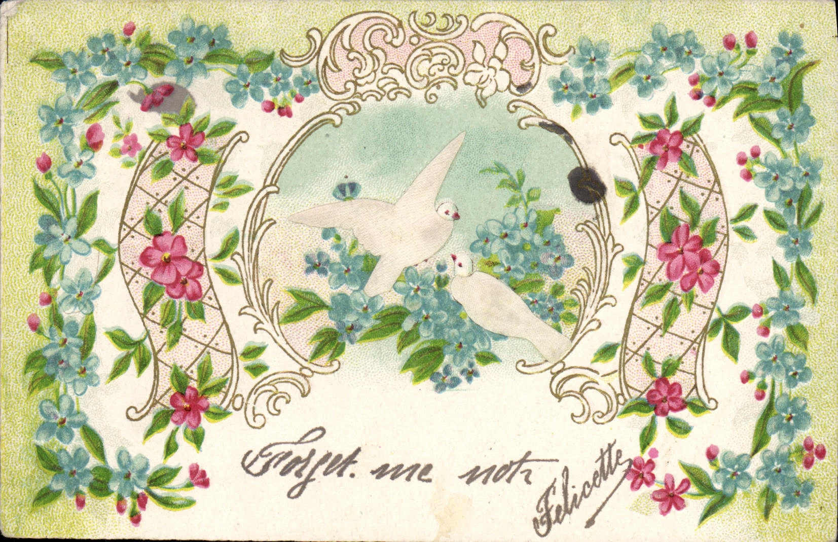 CPA Fantaisie Fleurs Colombes 