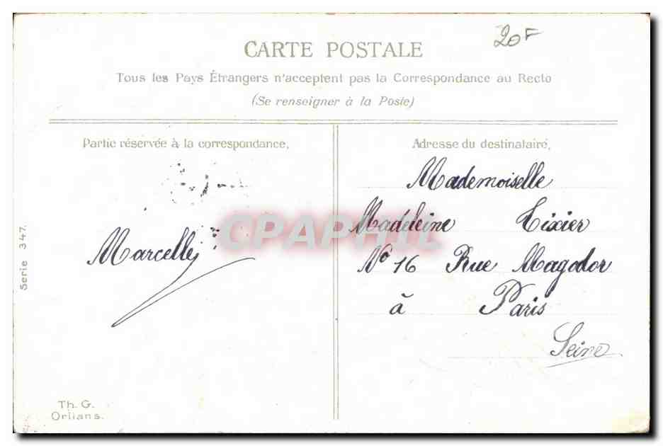 CPA Fantaisie Fleurs  — Verso