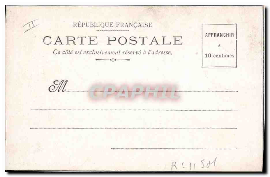 Le Bison — scène de chasse — Cartes Postales du Journal des Voyages, n° 11501 — Verso