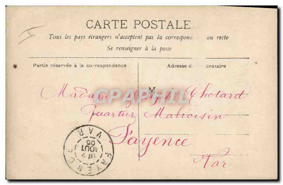 CPA Chasse Femme Chasseur  — Verso