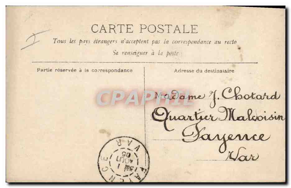 CPA Chasse Femme Chasseur  — Verso
