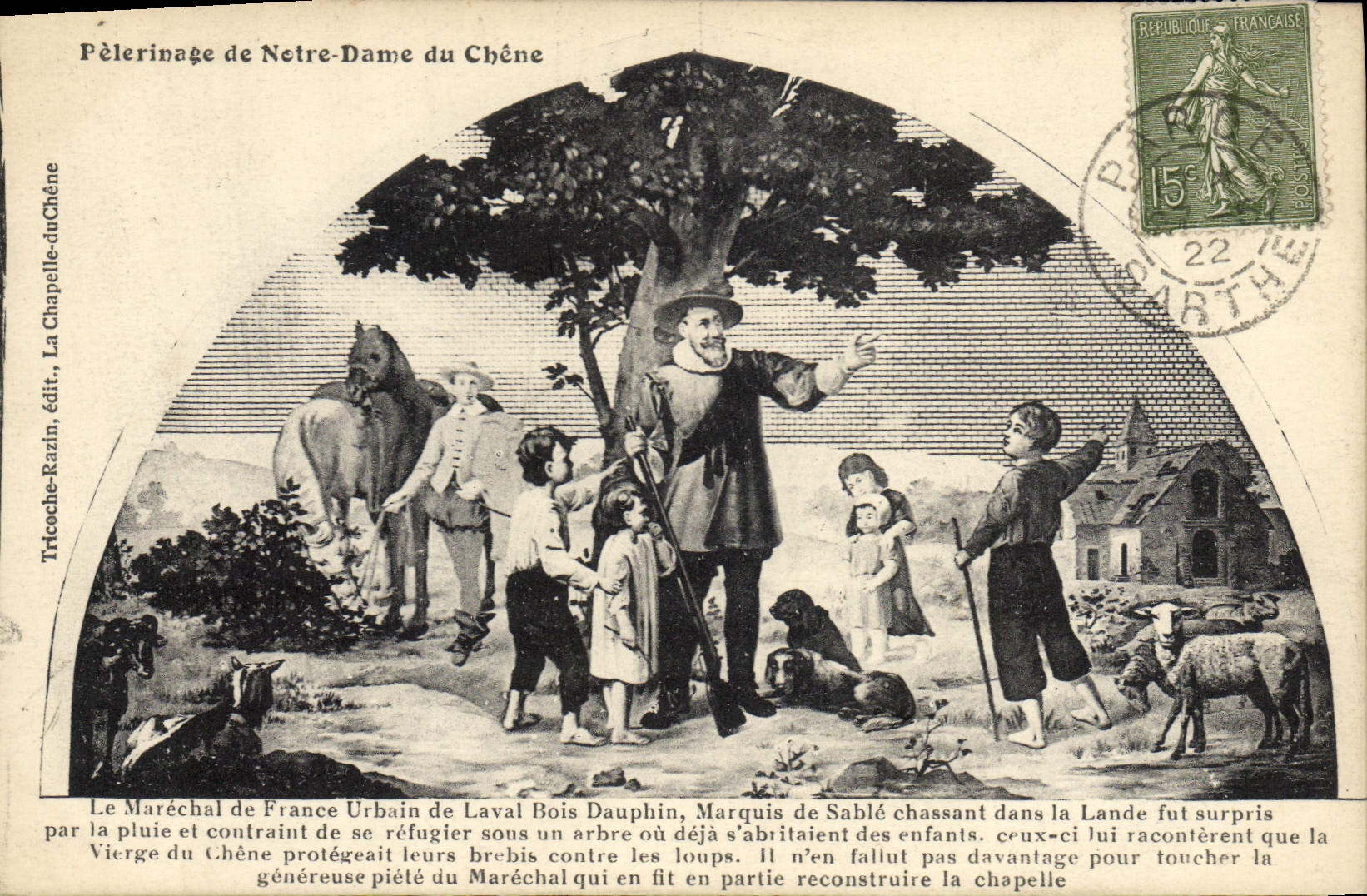 Pèlerinage de Notre-Dame du Chêne — La Chapelle-du-Chêne — Tricoche-Razin, édit.