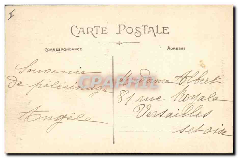 Pèlerinage de Notre-Dame du Chêne — La Chapelle-du-Chêne — Tricoche-Razin, édit. — Verso