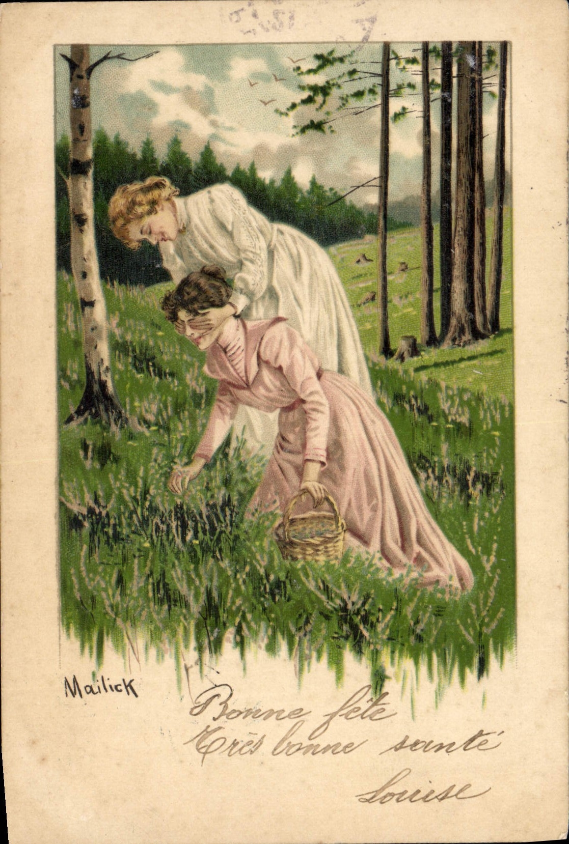 CPA Fantaisie Illustrateur Mailick Femmes 