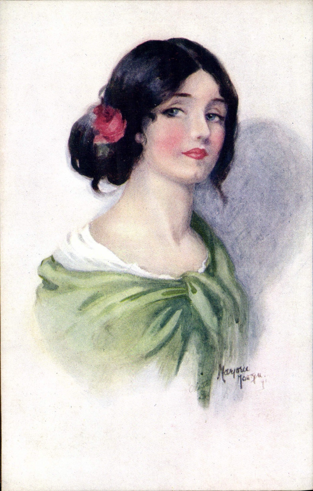 CPA Fantaisie Illustrateur Femme 