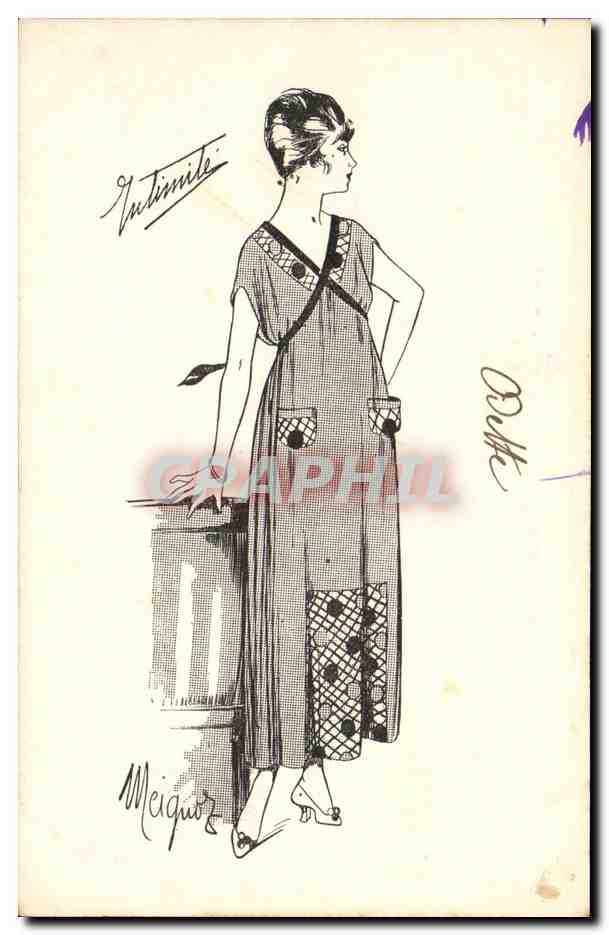 CPA Fantaisie Illustrateur Femme 