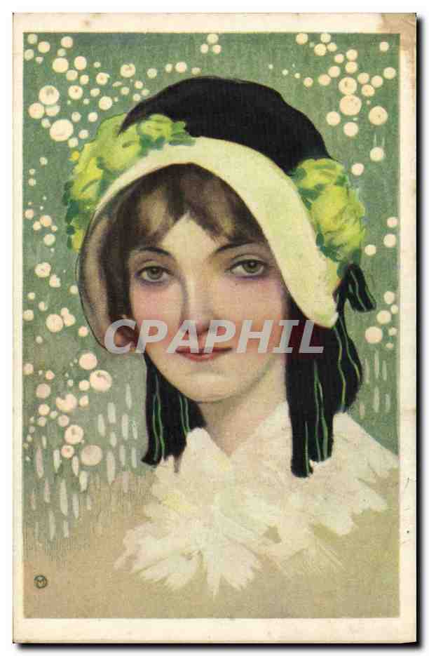 CPA Fantaisie Illustrateur Femme 