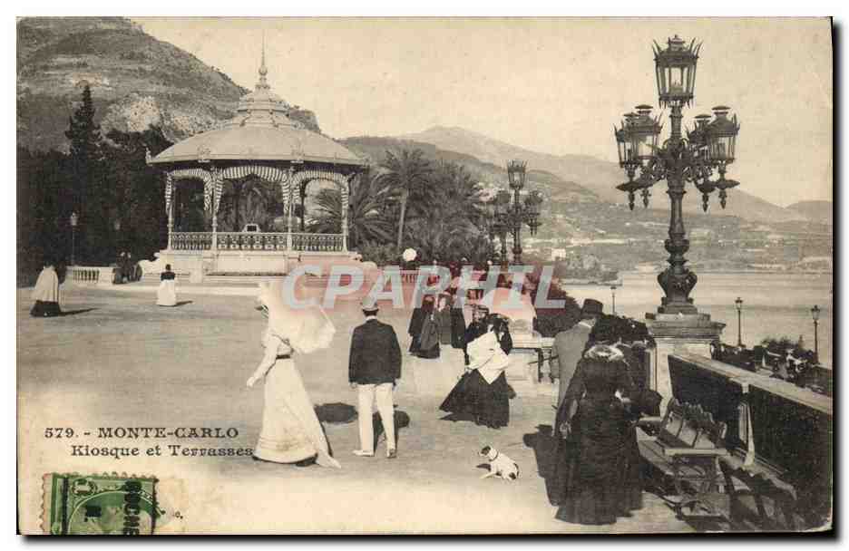 CPA Kiosqueet terrasses Monte Carlo 