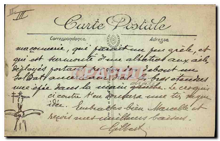 CPA Kiosque Saint Nazaire le jardin public  — Verso