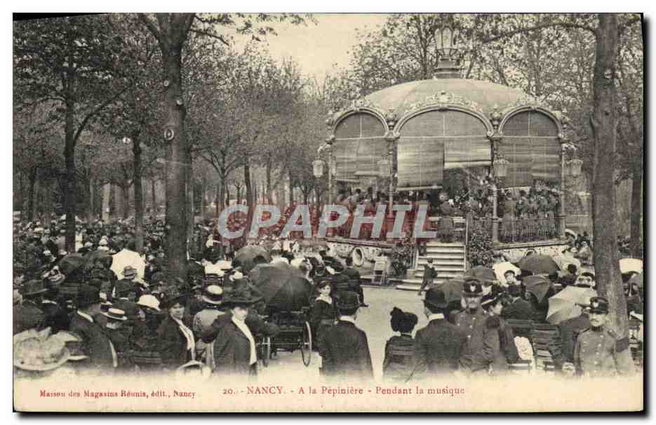 NANCY - A la Pépinière - Pendant la musique — Maison des Magasins Réunis, édit., Nancy, n°20