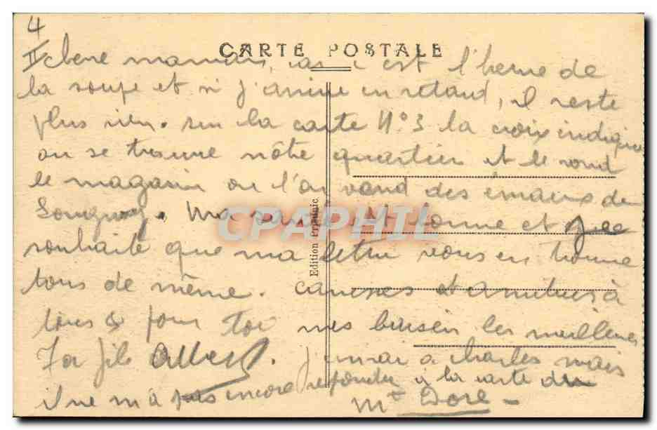 CPA Kiosque a musique Thionville  — Verso