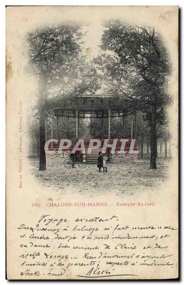 CPA Kiosque du Jard Chalons sur Marne 