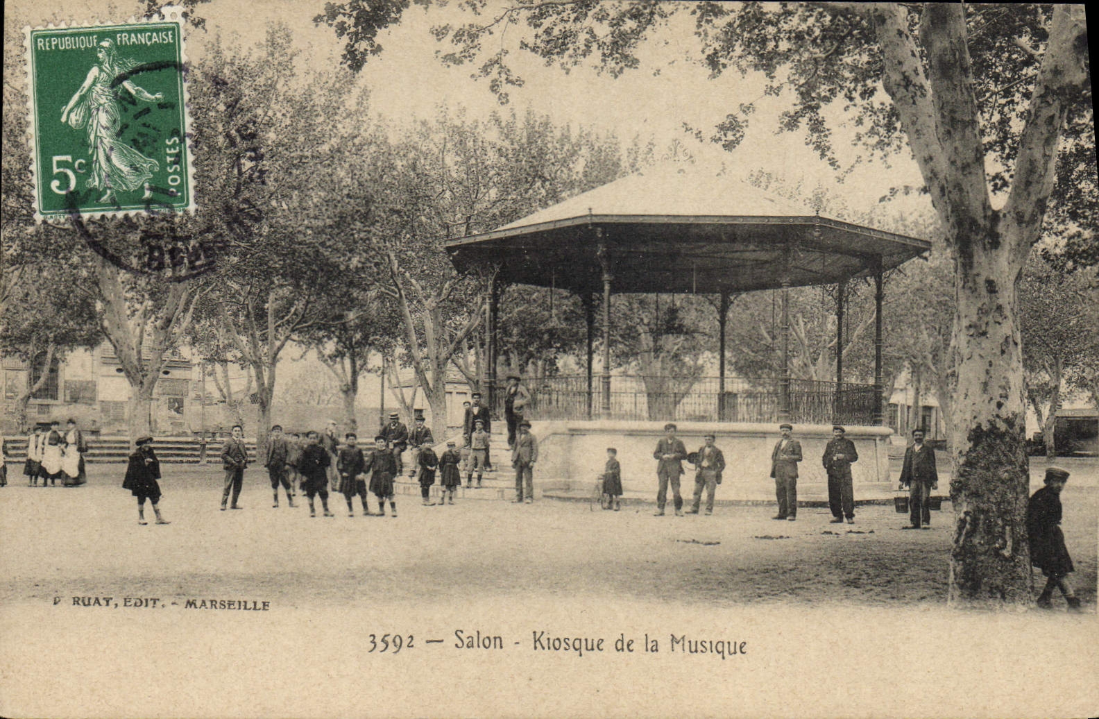 Salon - Kiosque de la Musique — D'RUAT, ÉDIT. - MARSEILLE, n° 3592