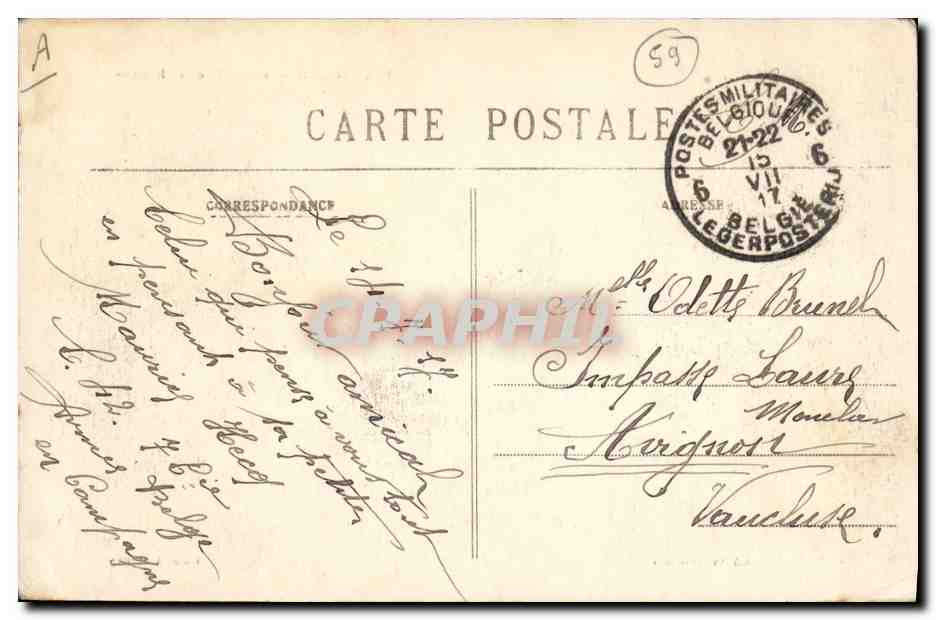 Bourbourg — Grand'Place et Kiosque — Éditeur A. Doulaine — Verso