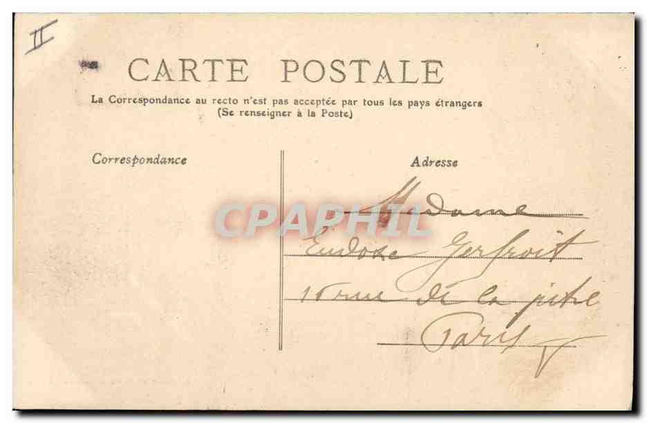 CPA Kiosque du Parc Barbieux Roubaix  — Verso