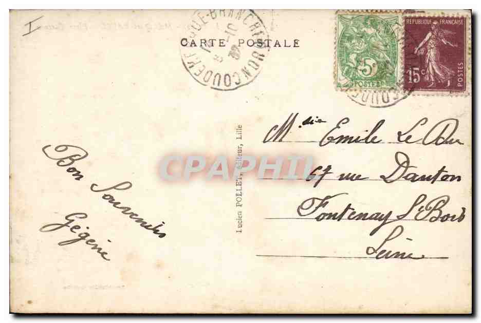 CPA Kiosque Malo les Bains Place Turenne  — Rückseite