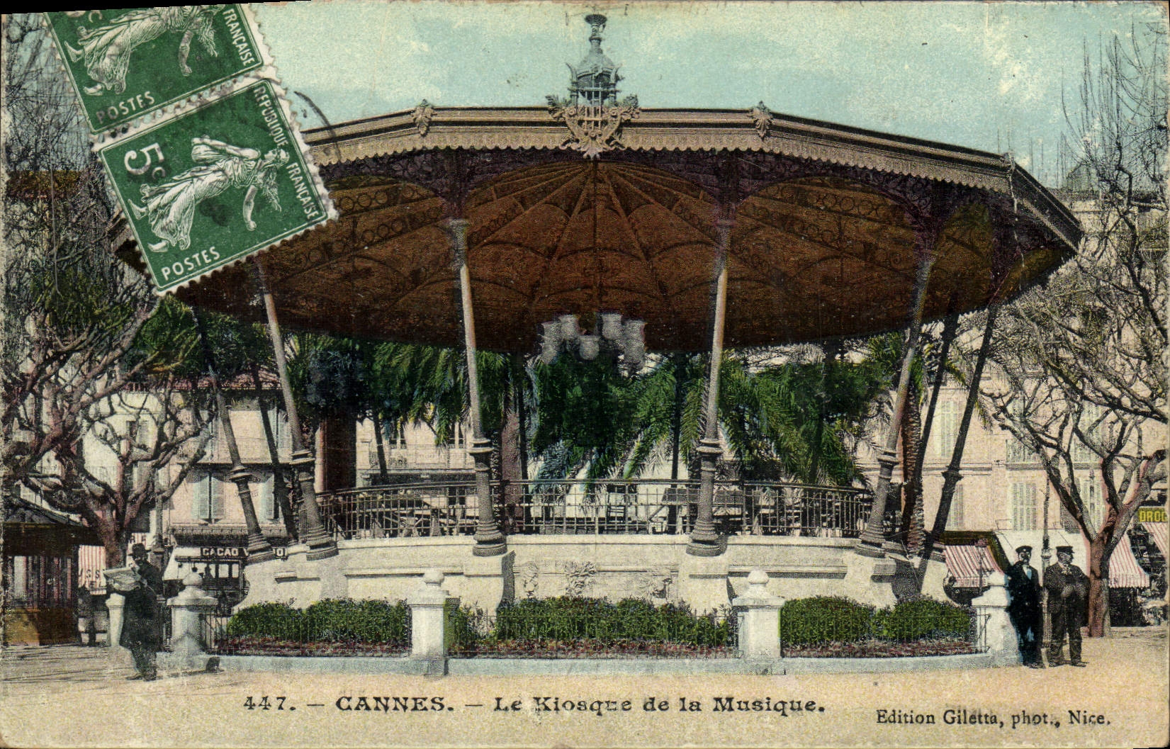 CANNES — Le Kiosque de la Musique — Edition Giletta, phot., Nice.