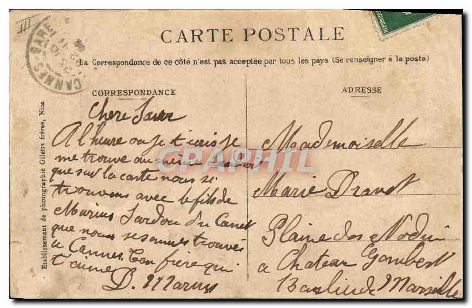 CANNES — Le Kiosque de la Musique — Edition Giletta, phot., Nice. — Reverso