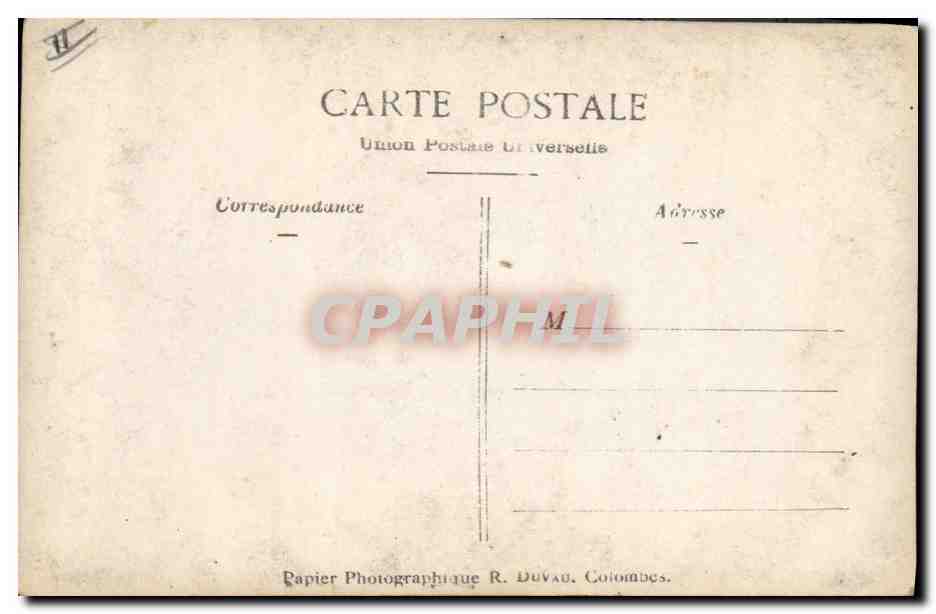 CARTE PHOTO Kiosque  — Verso
