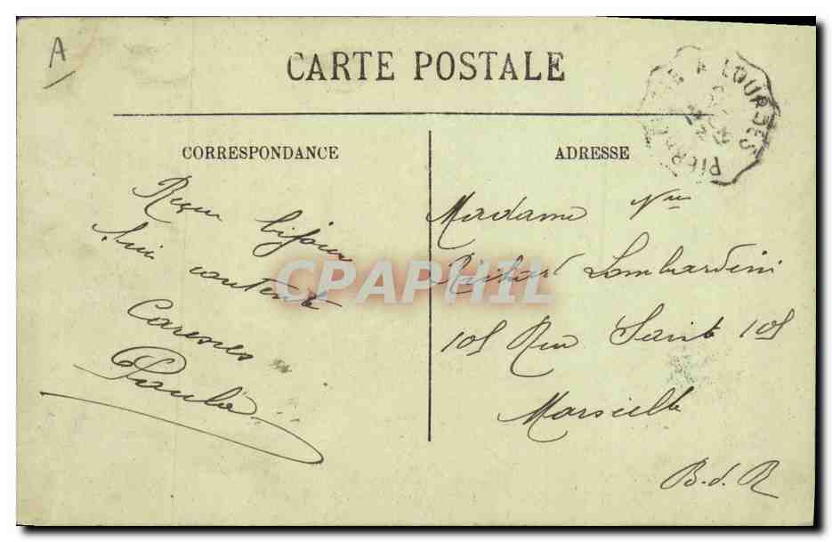 Chiens des Pyrénées — Gazost 1er et ses petits du Chenil Club d'Argelès — LL. n°49 — Achterkant
