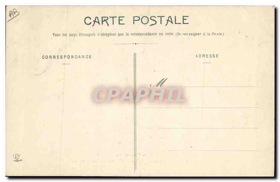 CPA Chien Chiens des Pyrenees Une portee de 8 jours  — Verso