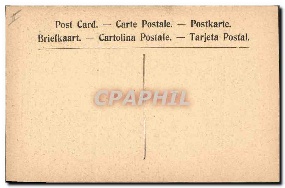 CPA Militaria General Franchet d'Esperey Commandant en Chef des Armees Alliees en Orient  — Verso