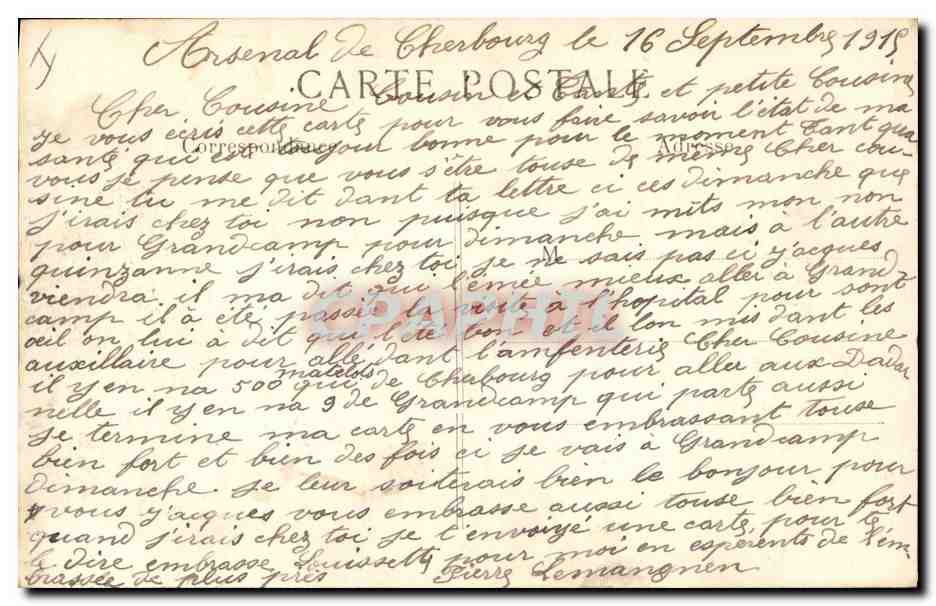 CPA Militaria Le General de Castelnau  — Rückseite