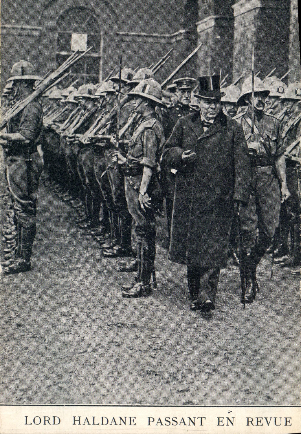 Lord Haldane passant en revue — photographie patriotique — Galerie Patrioticque, Paris
