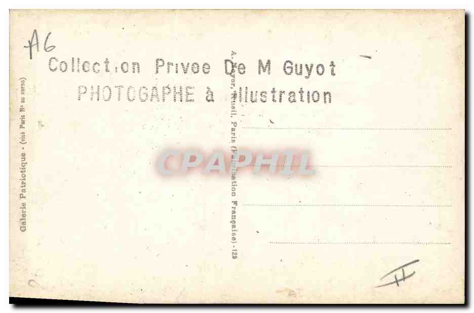 Lord Haldane passant en revue — photographie patriotique — Galerie Patrioticque, Paris — Verso