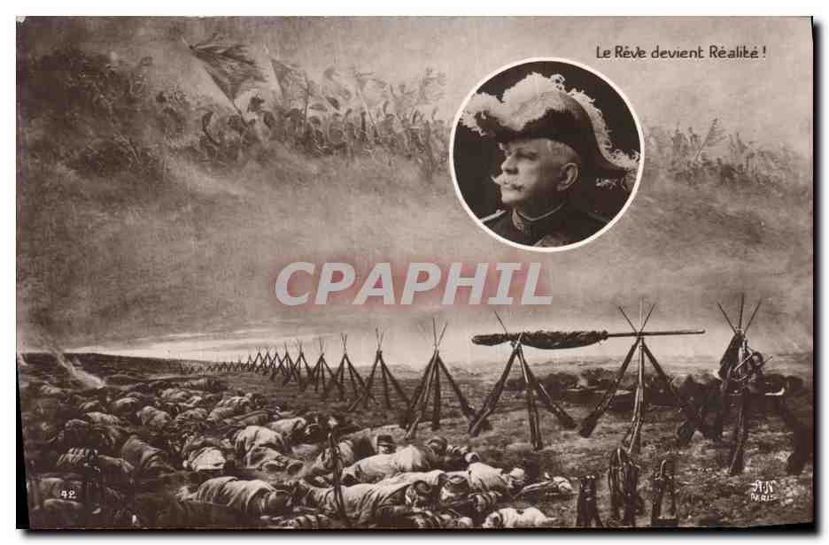 CPA Militaria Le reve devient realite ! 