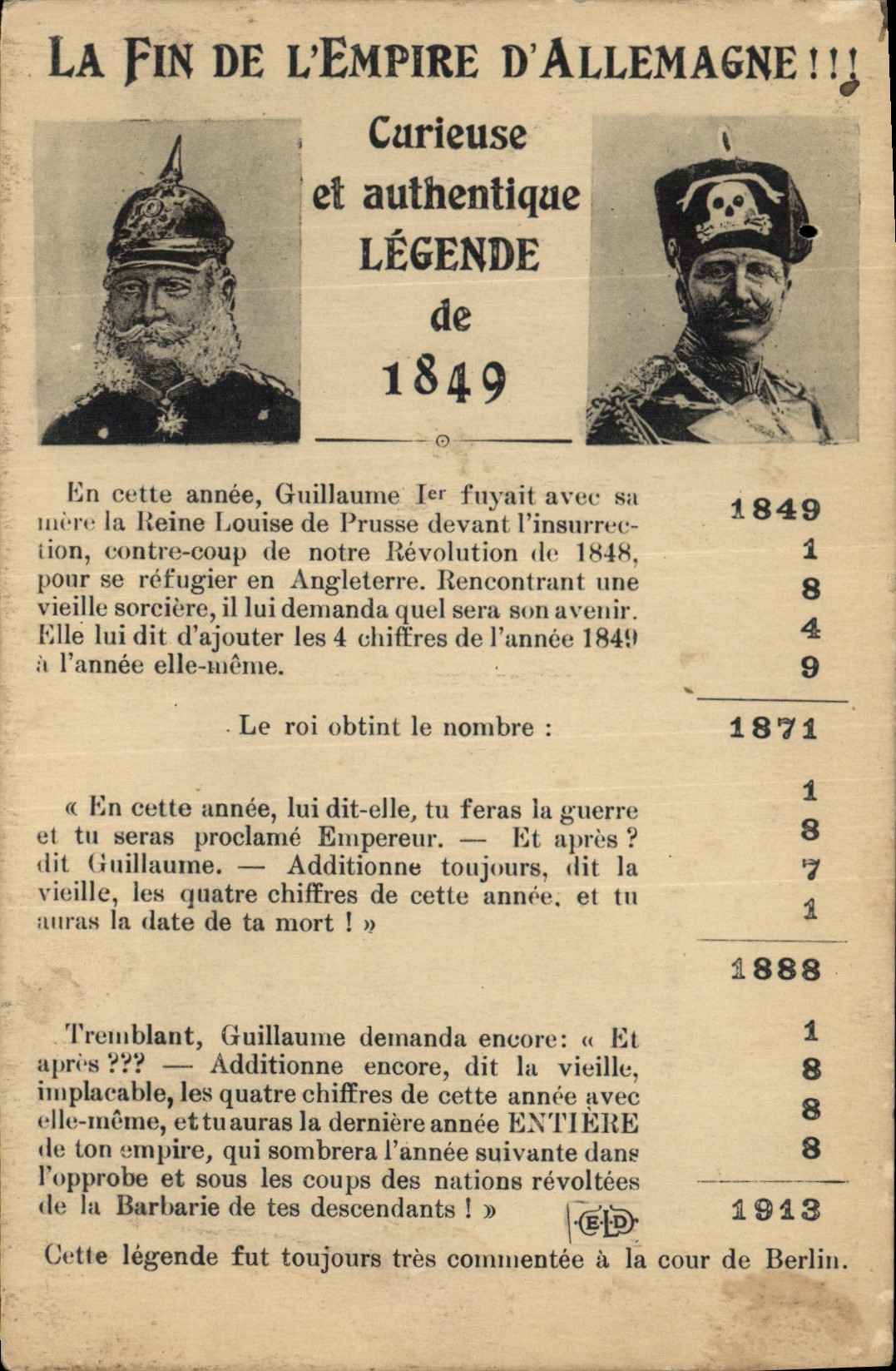 CPA Militaria La fin de l'Empire d'Allemagne 