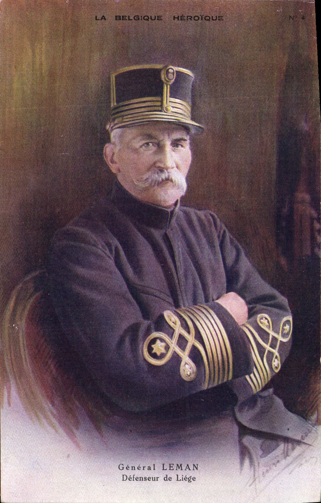 CPA Militaria General Leman Defenseur de Liege 