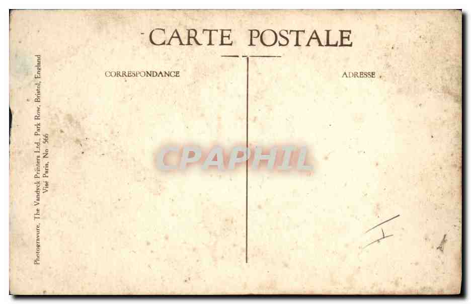 CPA Militaria Les Vainqueurs de la Marne General Franchet d'Esperey  — Rückseite