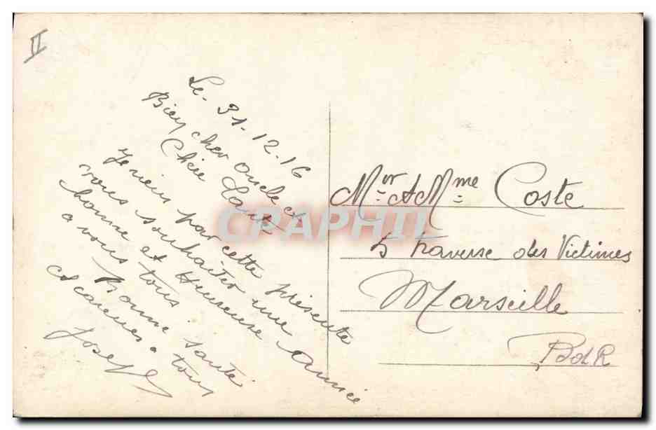 CPA Militaria Albert 1er Roi de Belgique Ange France  — Rückseite