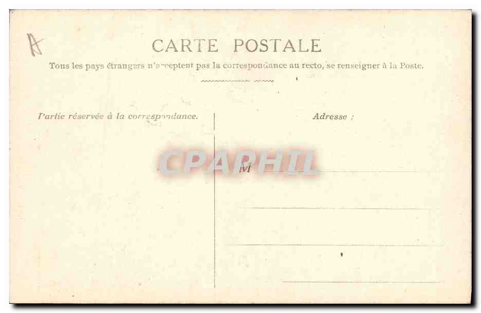 CPA Militaria Amiral Jellicoe Commandant en chef de la flotte anglaise  — Verso