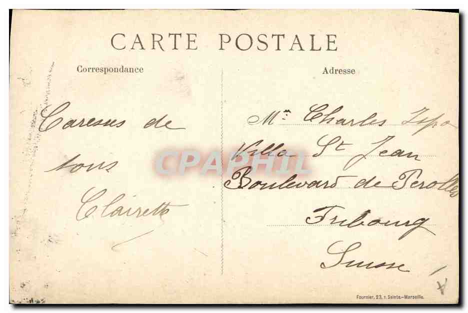 CPA Militaria Marechal French Commandant en chef de l'armee anglaise  — Verso