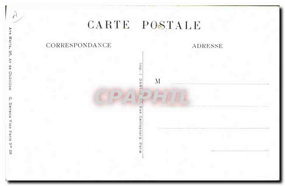 CPA Militaria Le pater de la France  — Rückseite