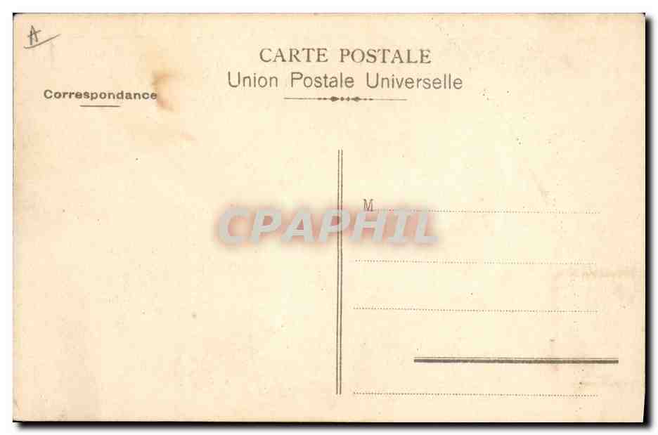 CPA Militaria Camp retranche de Paris  — Rückseite