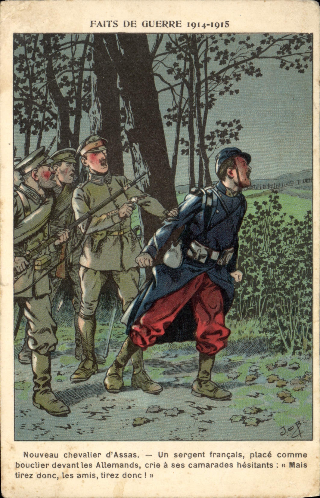 CPA Militaria Nouveau chevalier d'Assas 
