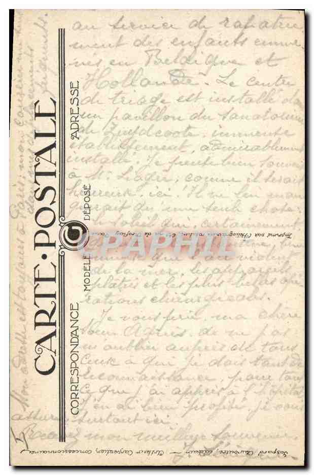 CPA Militaria Dunkerque Eglise Saint Eloi ND de Lourdes  — Verso