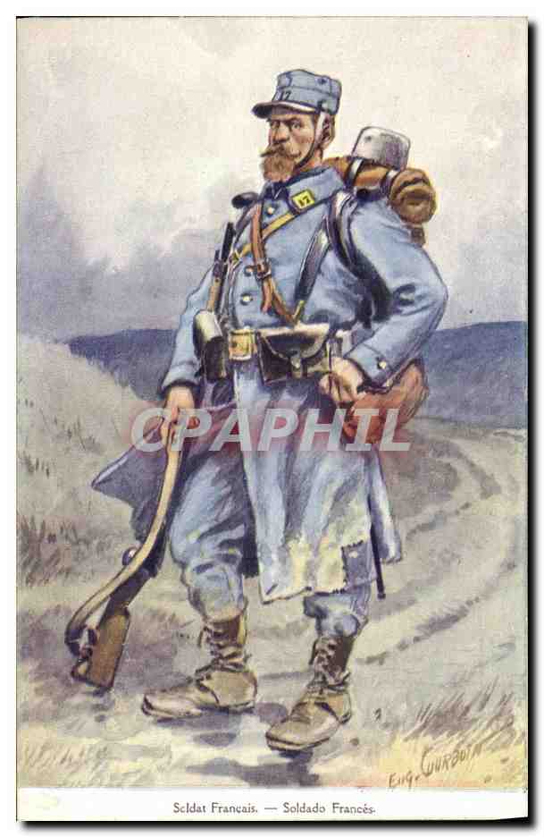 CPA Militaria Soldat Francais Publicite Agua de Kananga Paris France 
