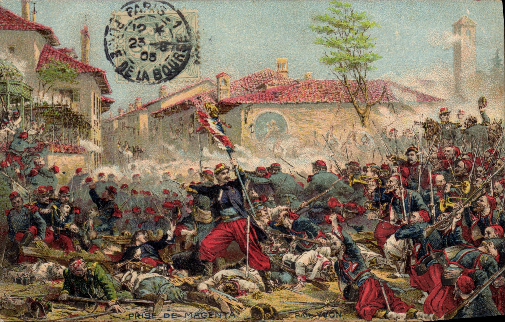 CPA Militaria Prise de Magenta 