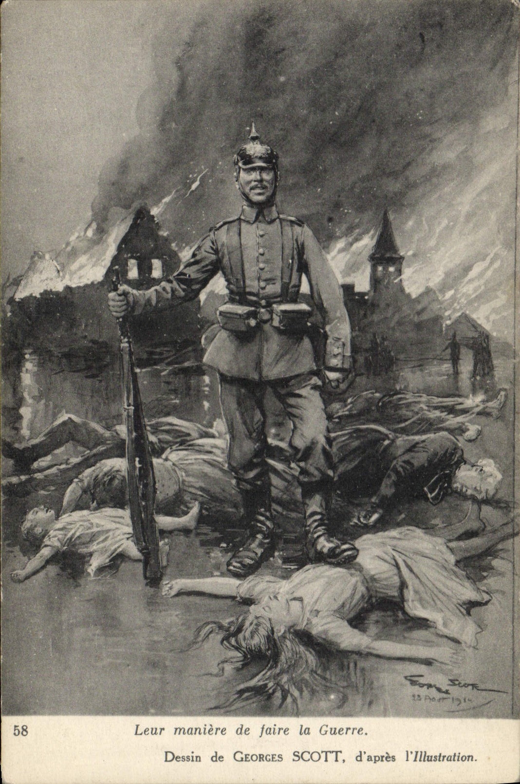 CPA Militaria Leur maniere de faire la guerre Georges Scott 