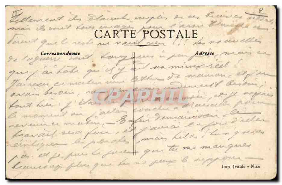CPA Militaria  — Rückseite