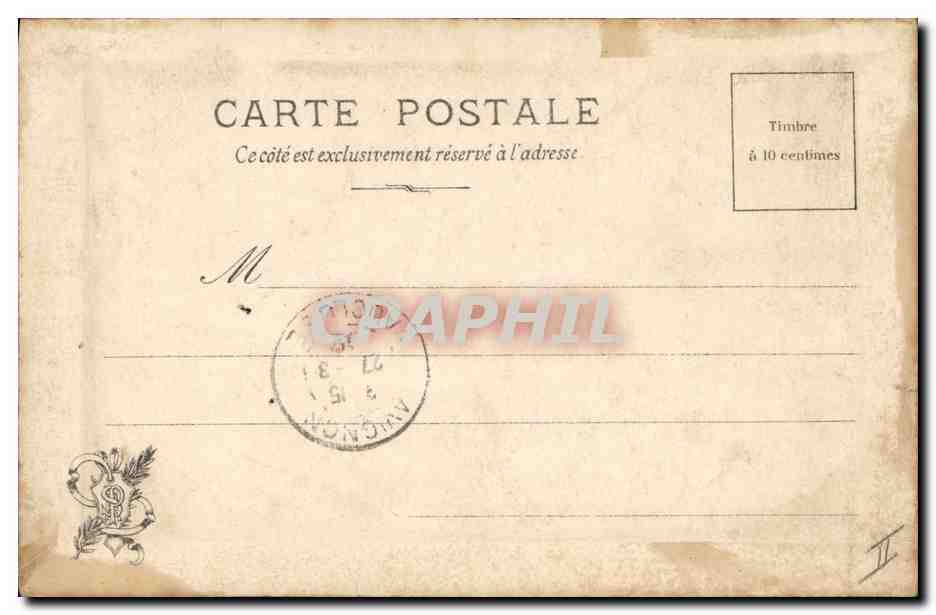 CPA Erotique Salon Courtois La sibylle  — Rückseite