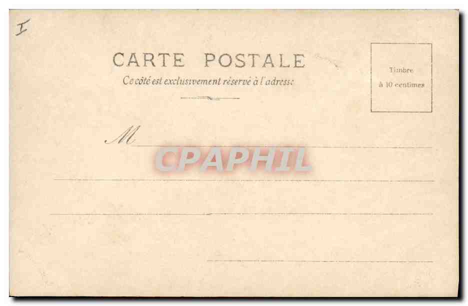 CPA Salon 1901 His Le chemin du moulin d'Aiglard Ane Mule — Rückseite