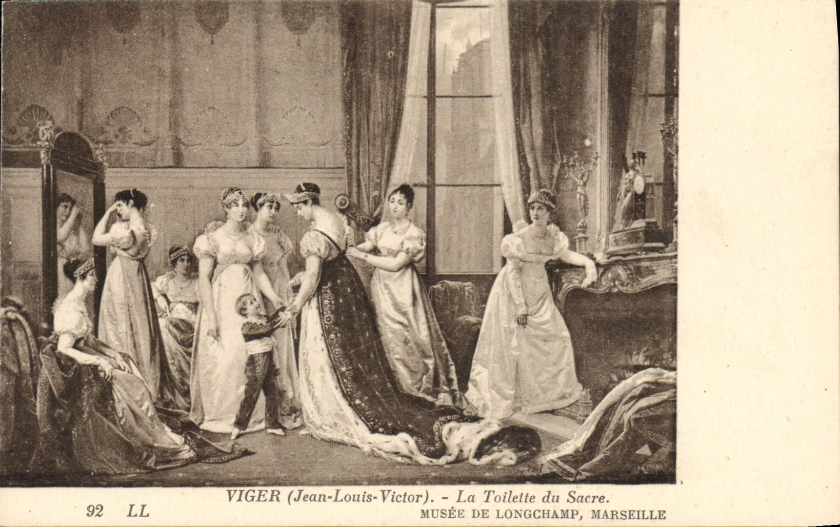 CPA Musee de Longchamp Marseille Viger La toilette du Sacre 