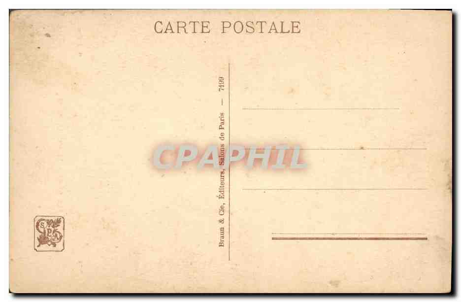 CPA La reverie devant le miroir  — Verso