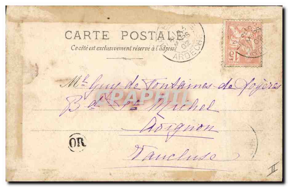 CPA Salon 1901 Consuelo Fould La dame de coeur Cartes  — Verso